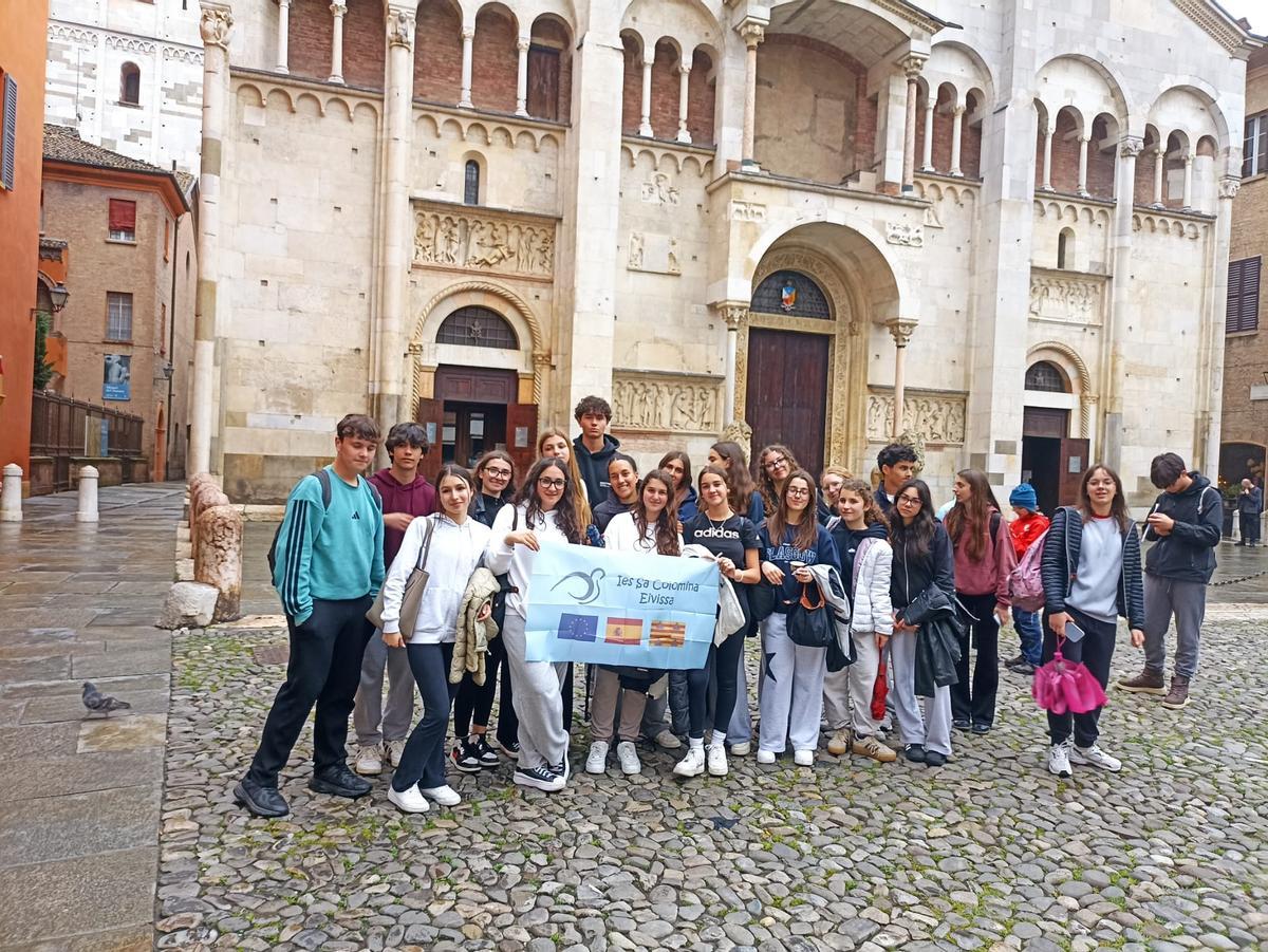 Alumnos en Italia con el intercambio cultural de Erasmus +