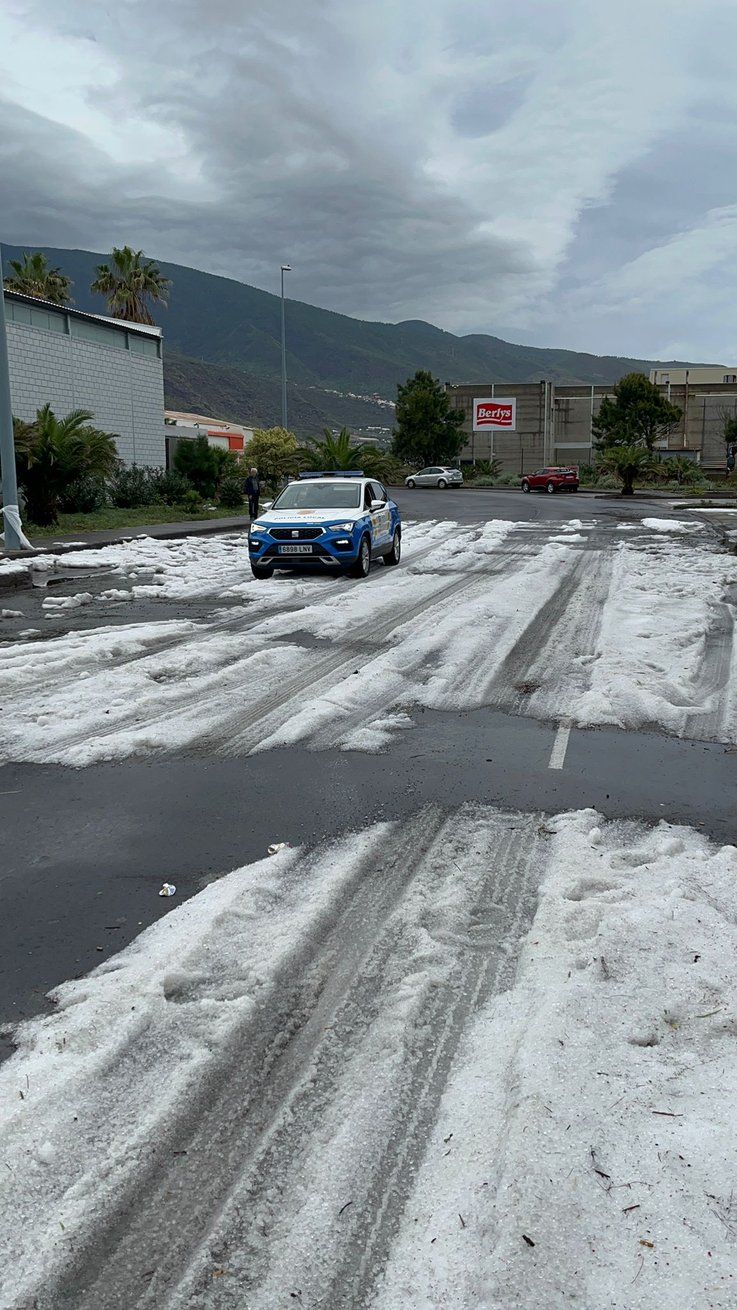 Hailstorm in Candelaria