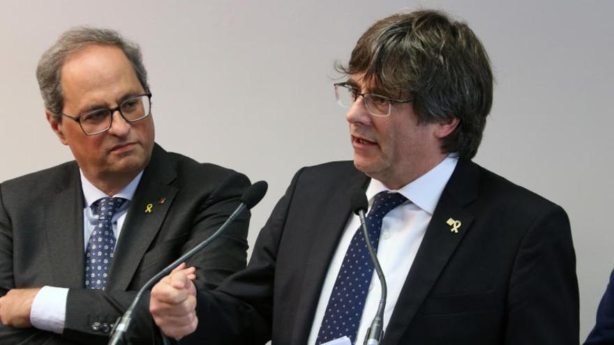 Puigdemont i Torra, en una imatge d&#039;arxiu