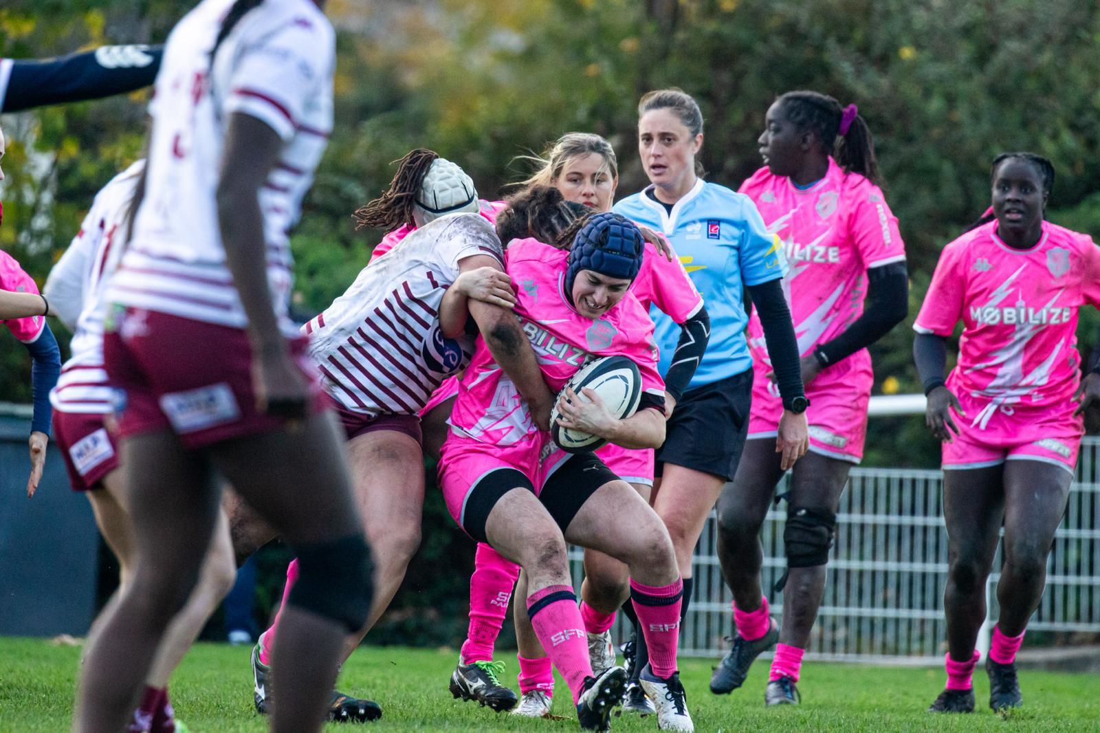 La española Isabel Macías, jugadora del Stade Français parisino