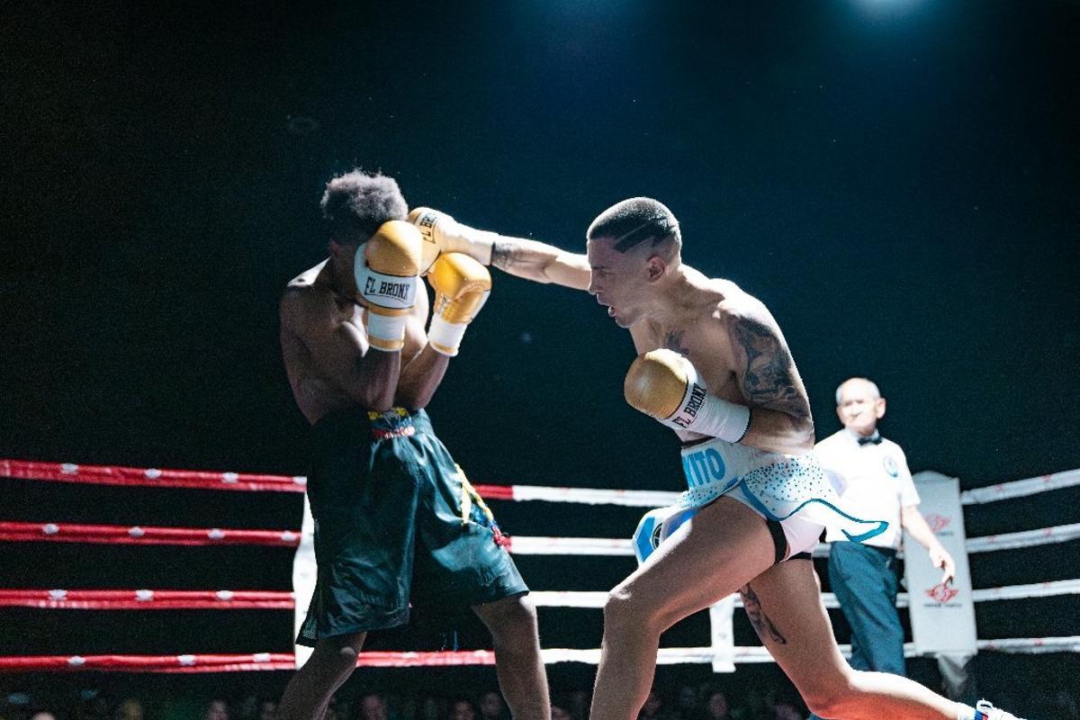 Kike García, durante la pelea.