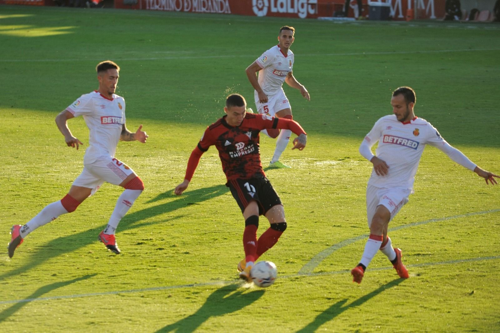 Mirandés-Mallorca: Los bermellones dan por bueno el empate