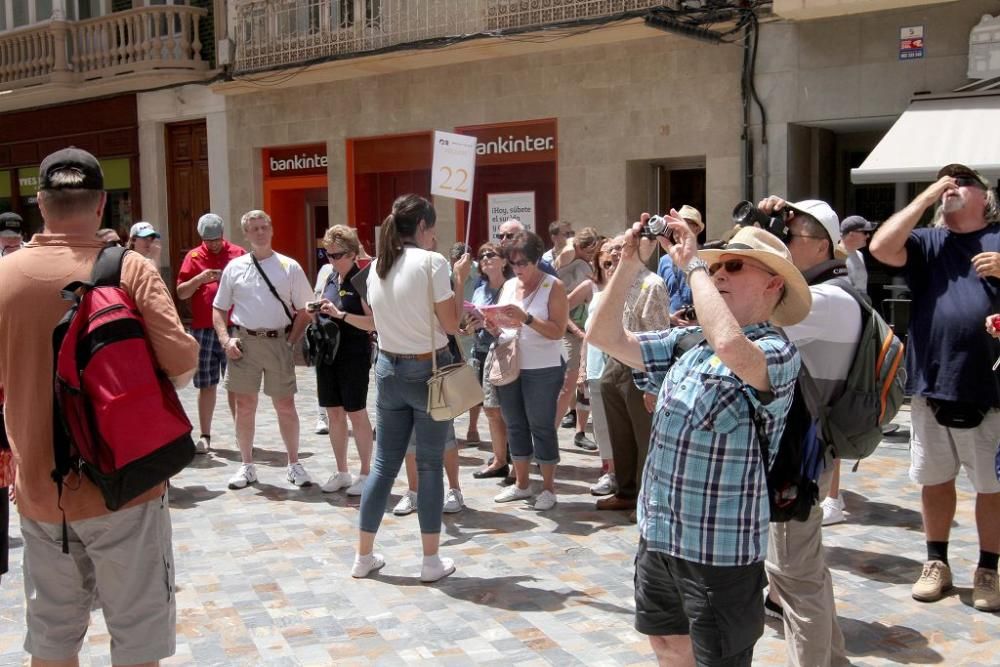 Turistas en Cartagena en el Puente de agosto