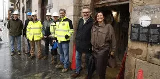 La obra del refugio de Cimavilla revela un nuevo túnel que se creía derruido