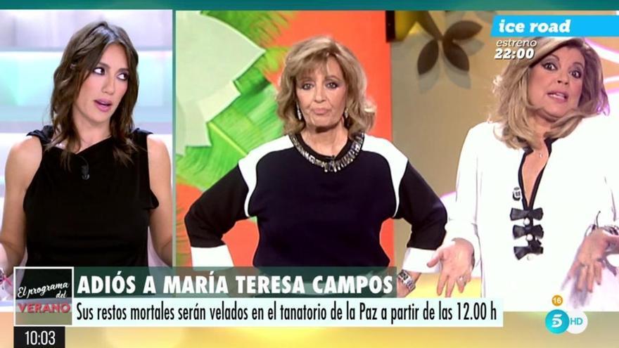 Patricia Pardo frena a Lequio por un comentario de María Teresa Campos: &quot;No es el momento ni el día&quot;