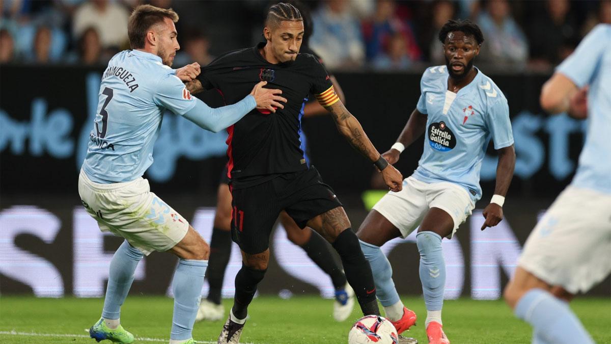 Raphinha fue el mejor del Barça en Vigo pero no hubo suficiente
