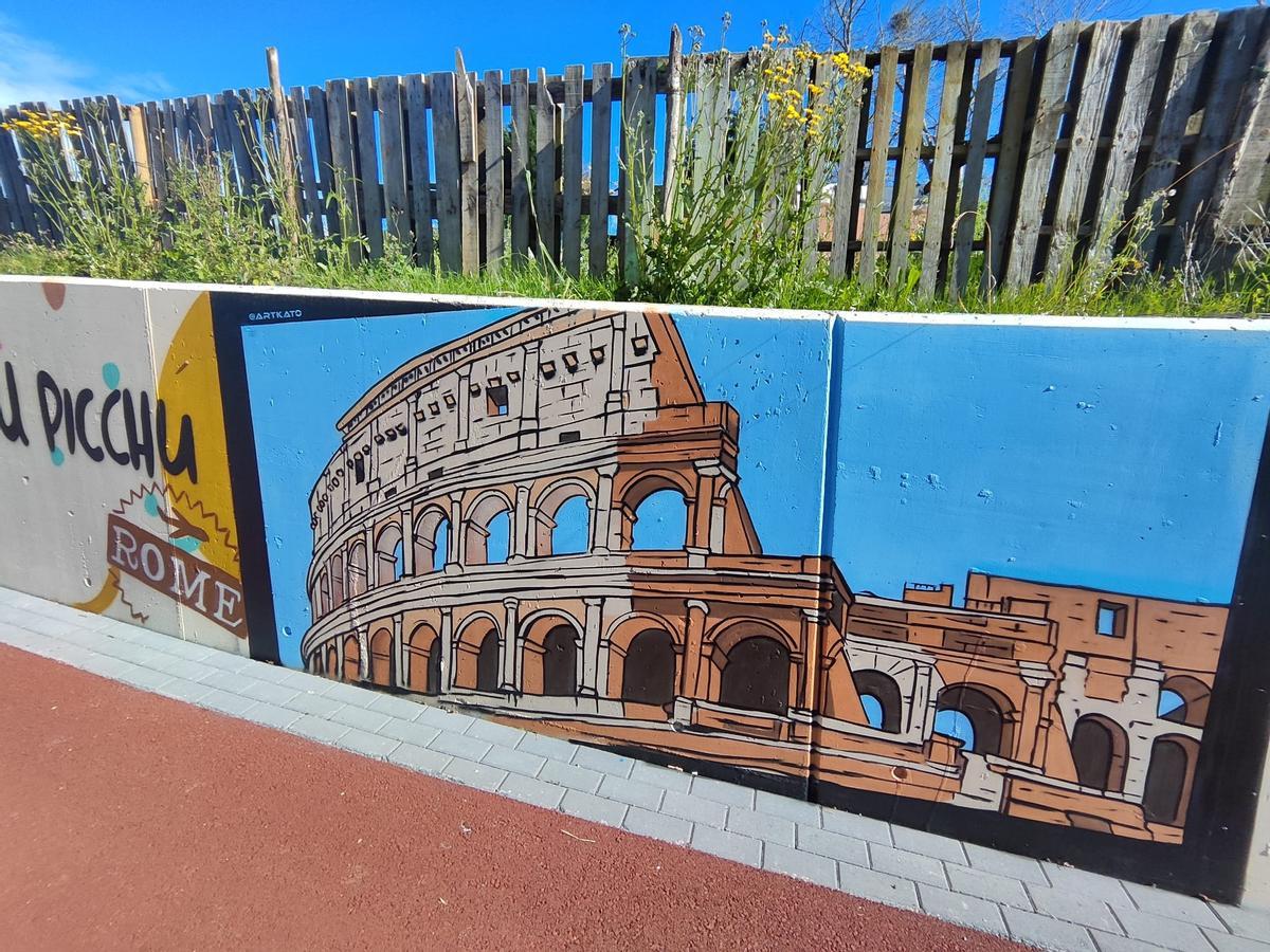 Así es el grafiti más internacional de Siero