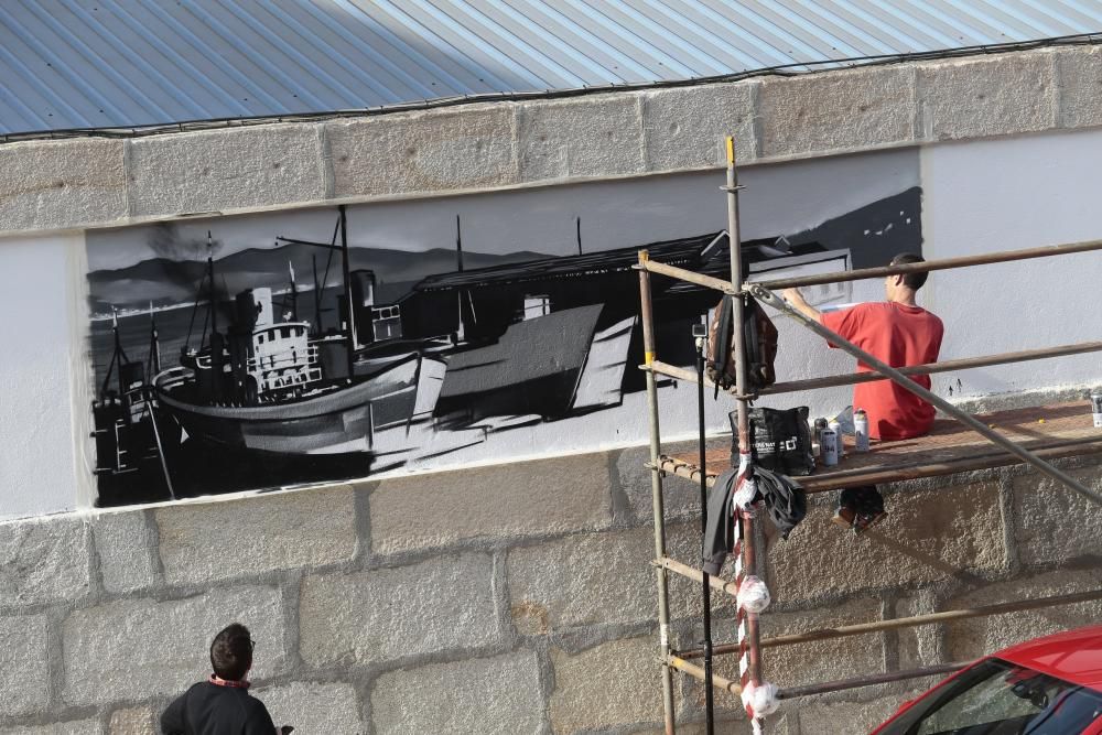 Cien años de Cardama en cien metros de grafiti