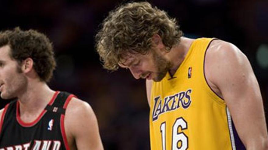 Los Lakers de Gasol amargan el debut a Rudy Fernández