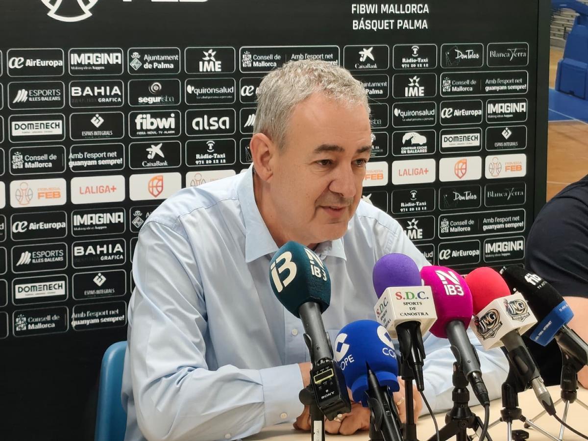 Guiem Boscana, durante la rueda de prensa