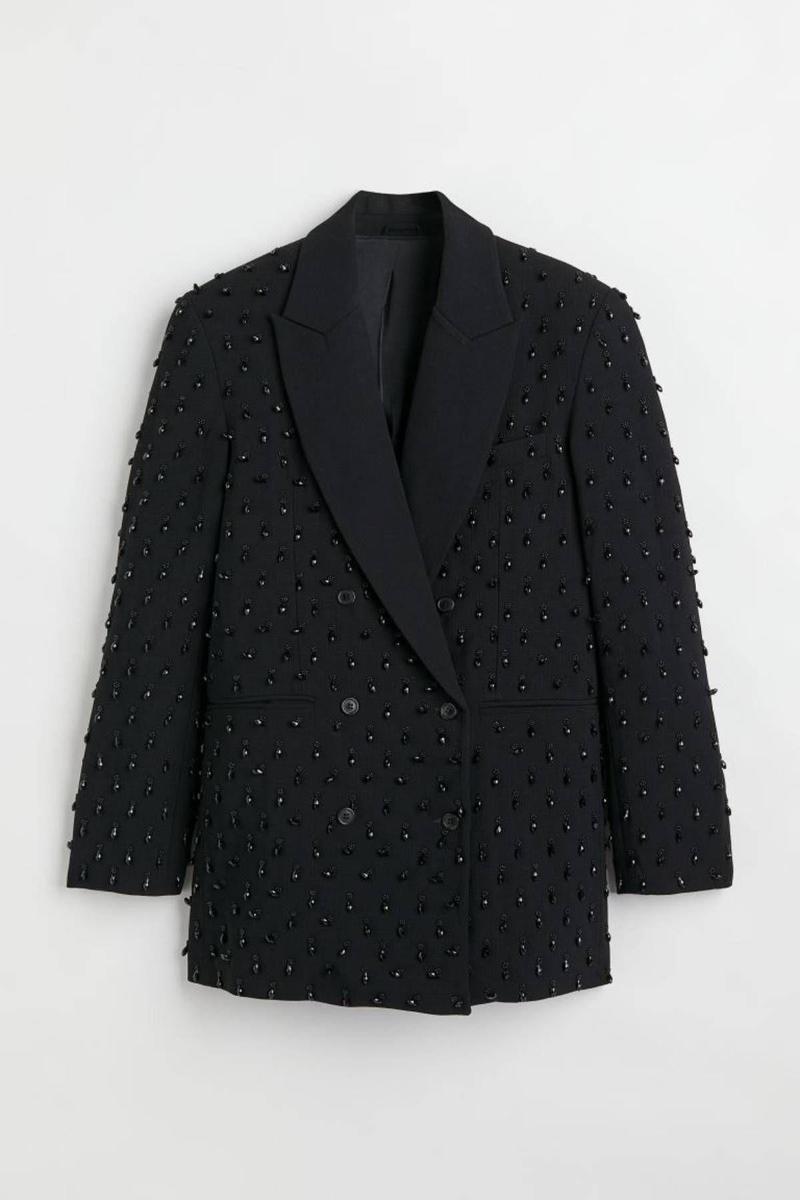 Vestido blazer en color negro de H&amp;M