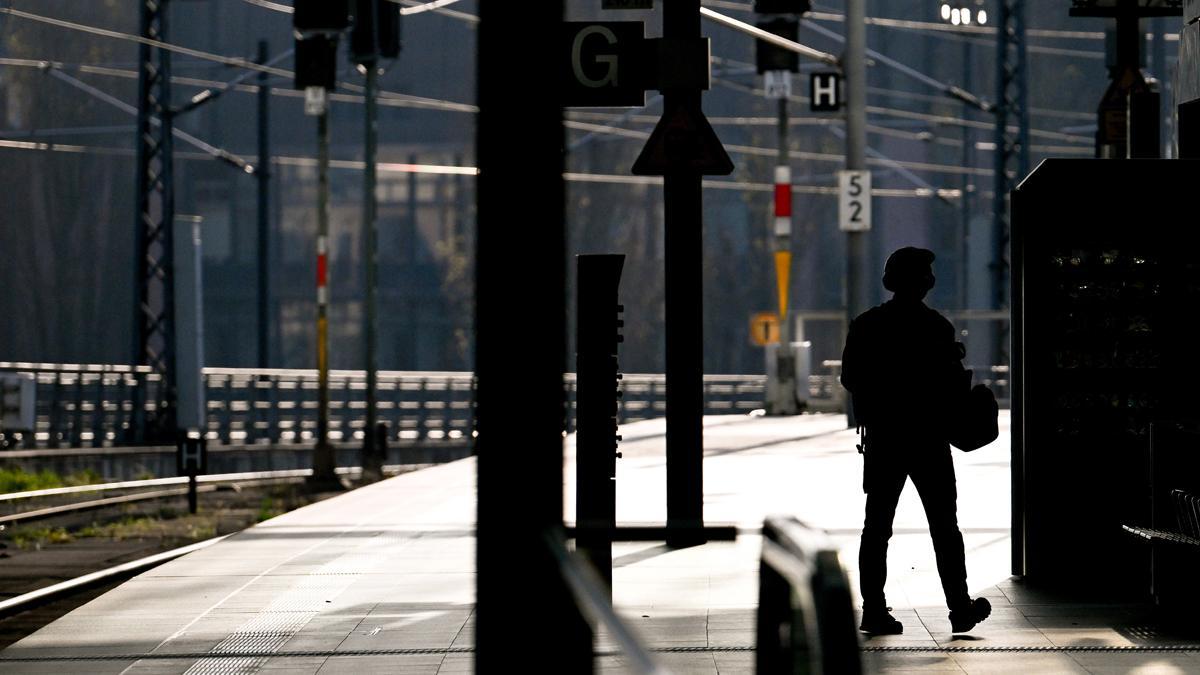 Huelga de los trabajadores del ferrocarril en Alemania. Berlín