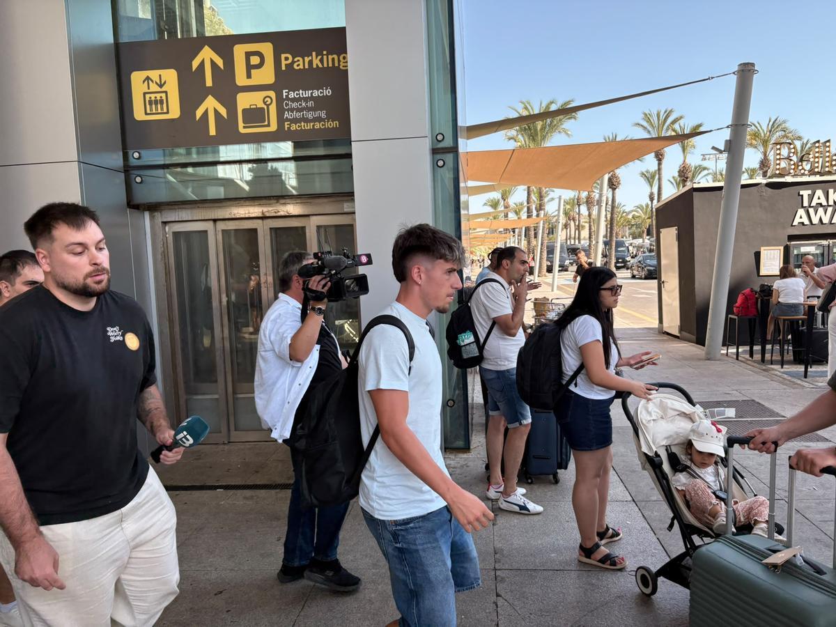 Liso, a su llegada el miércoles a Palma de Mallorca.