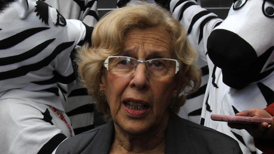 Carmena, durante su visita a Bolivia.