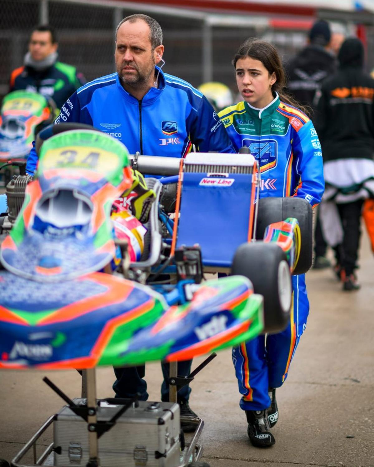 Rubén Cueva y Alba Cueva, el pasado fin de semana, en Málaga.