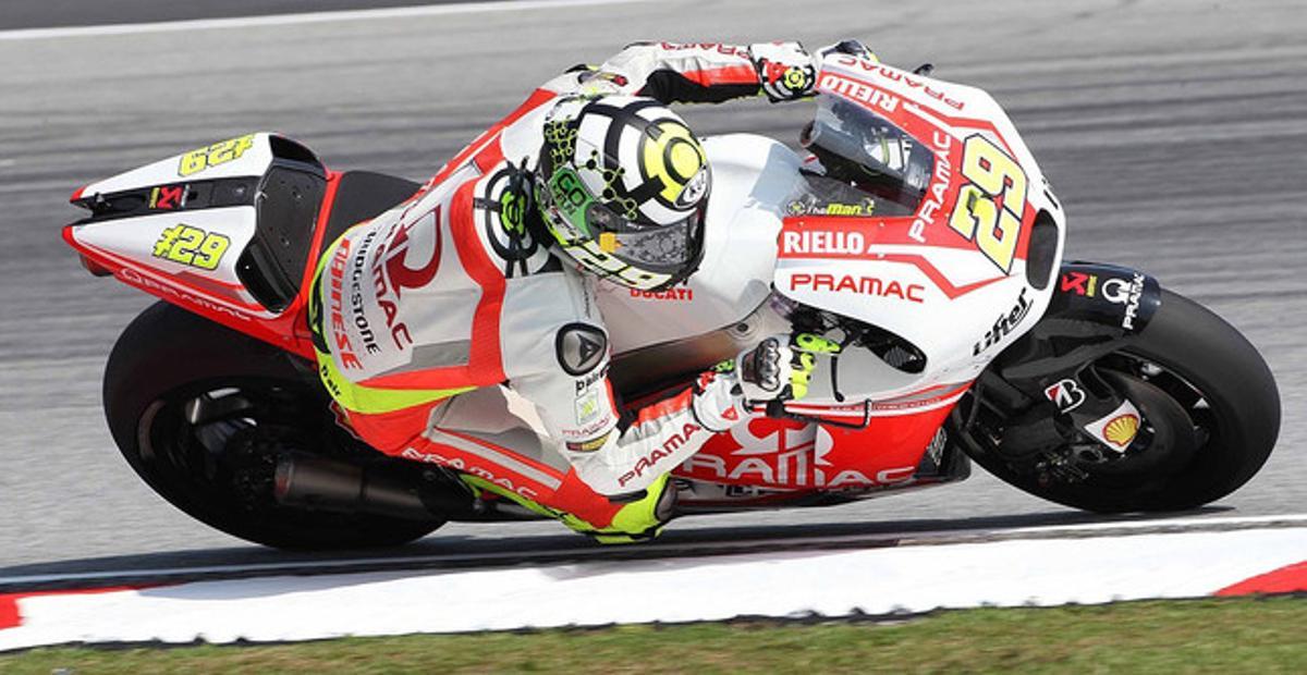 Andrea Iannone, a Sepang.