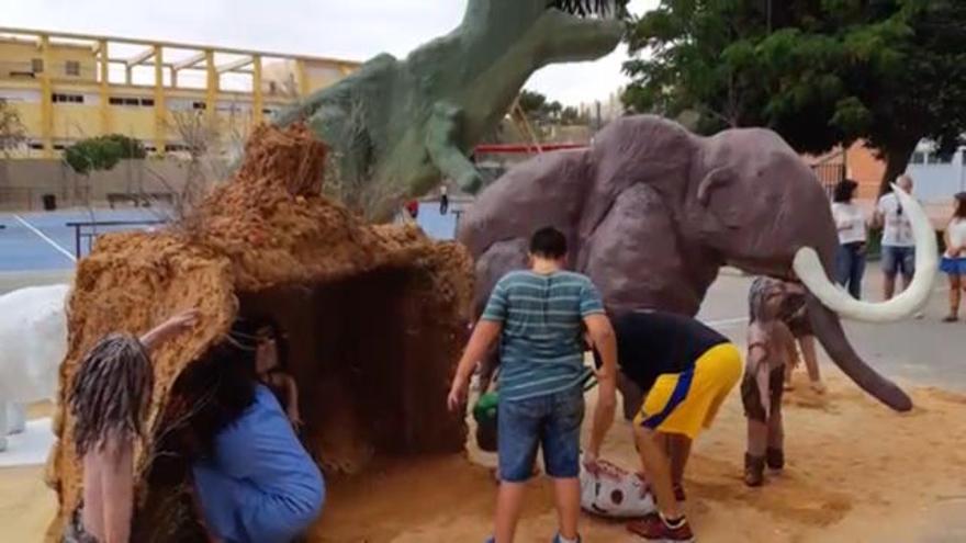 La hoguera ganadora del concurso escolar