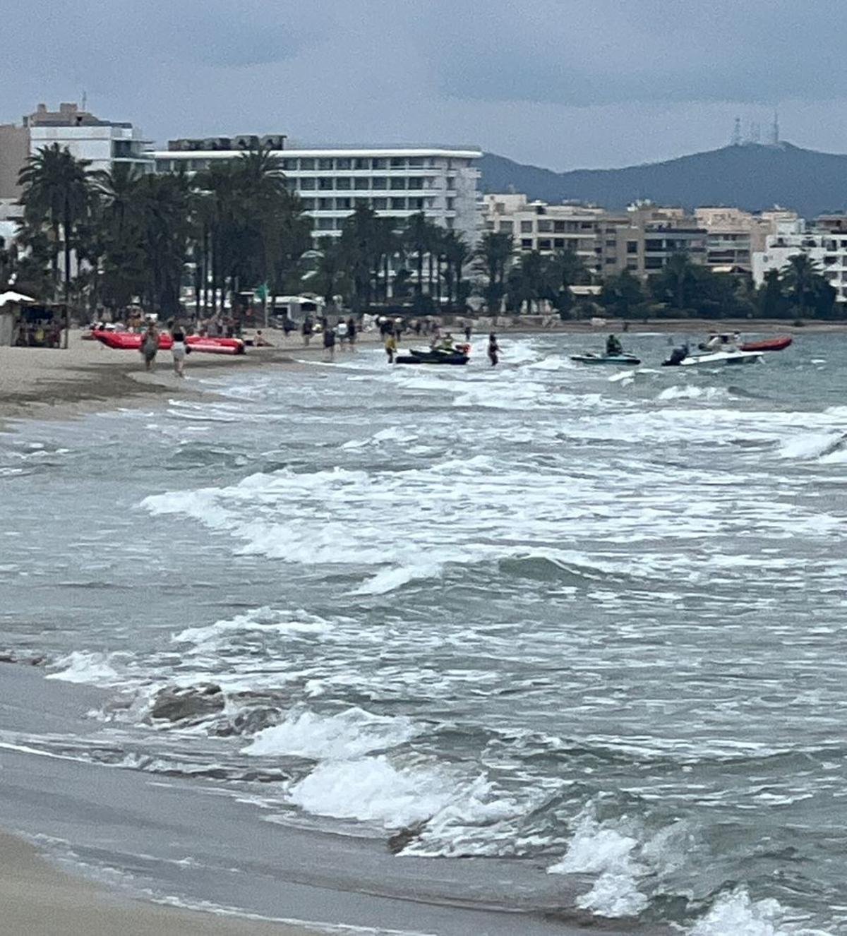 Motos de agua en Platja d'en Bossa