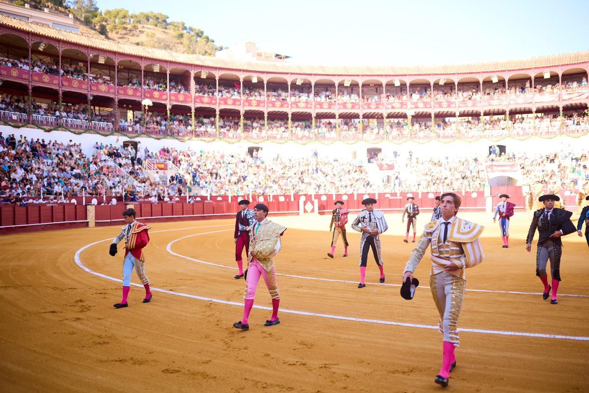 Paseíllo en La Malagueta, en la final del Circuito de Andalucía 2026