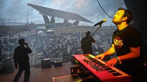 Actuación en el festival Telecogresca, en una de sus ediciones pasadas en el Fòrum, en Barcelona.