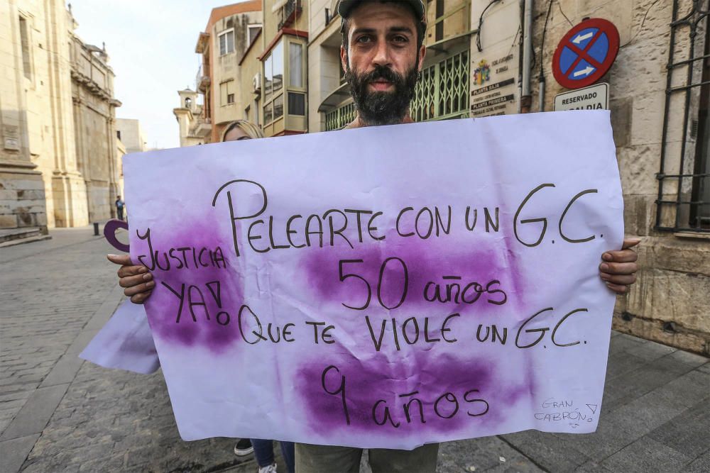 Protestas sentencia manada en Torrevieja y Orihuel