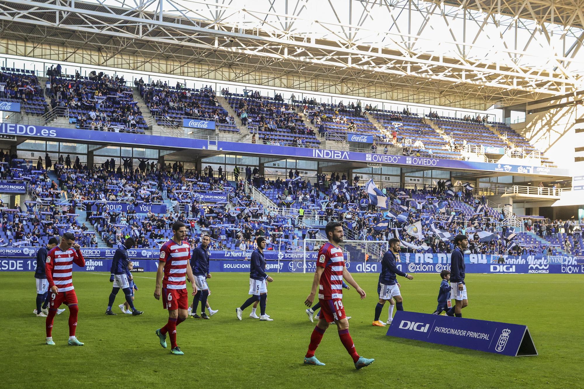 En imágenes: así fue el encuentro entre Real Oviedo y Granada en el Tartiere