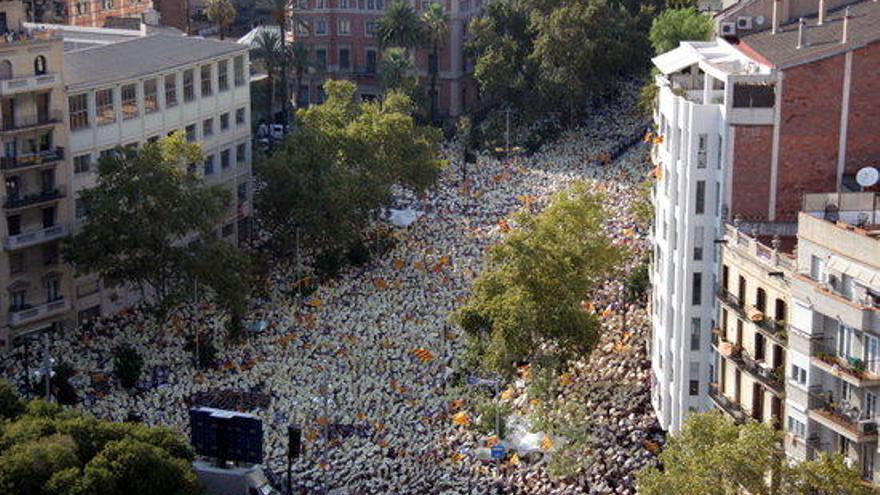 Imatge del batec català a Barcelona.