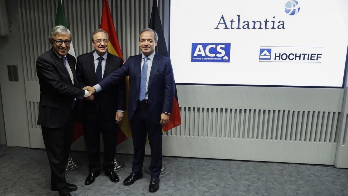 Rueda de prensa de Florentino Pérez, Giovanni Castellucci y Marcelino Fernández