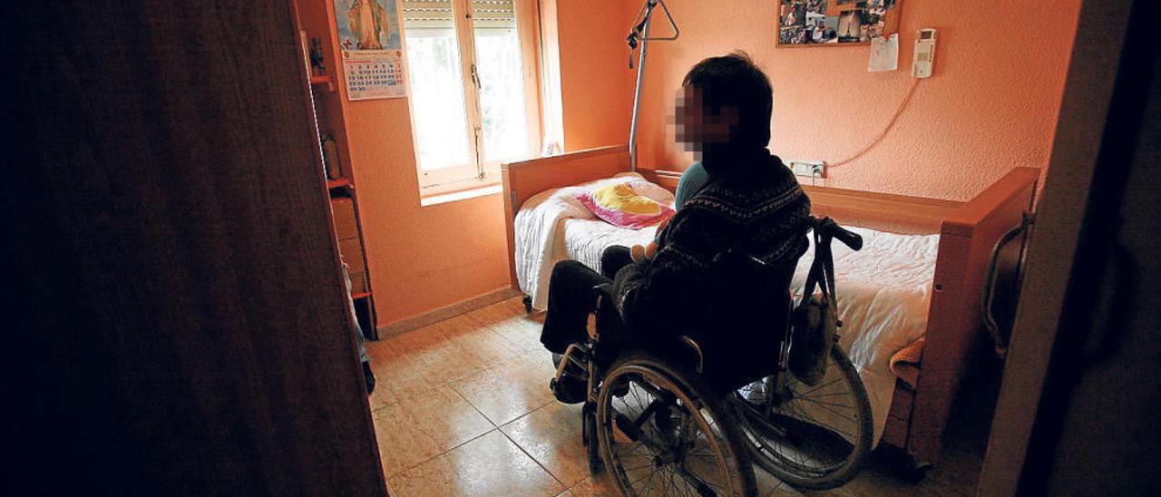 Un paciente en una de las habitaciones de la Casa Véritas, cuando ocupaba sus antiguas instalaciones cerca del Rico Pérez.