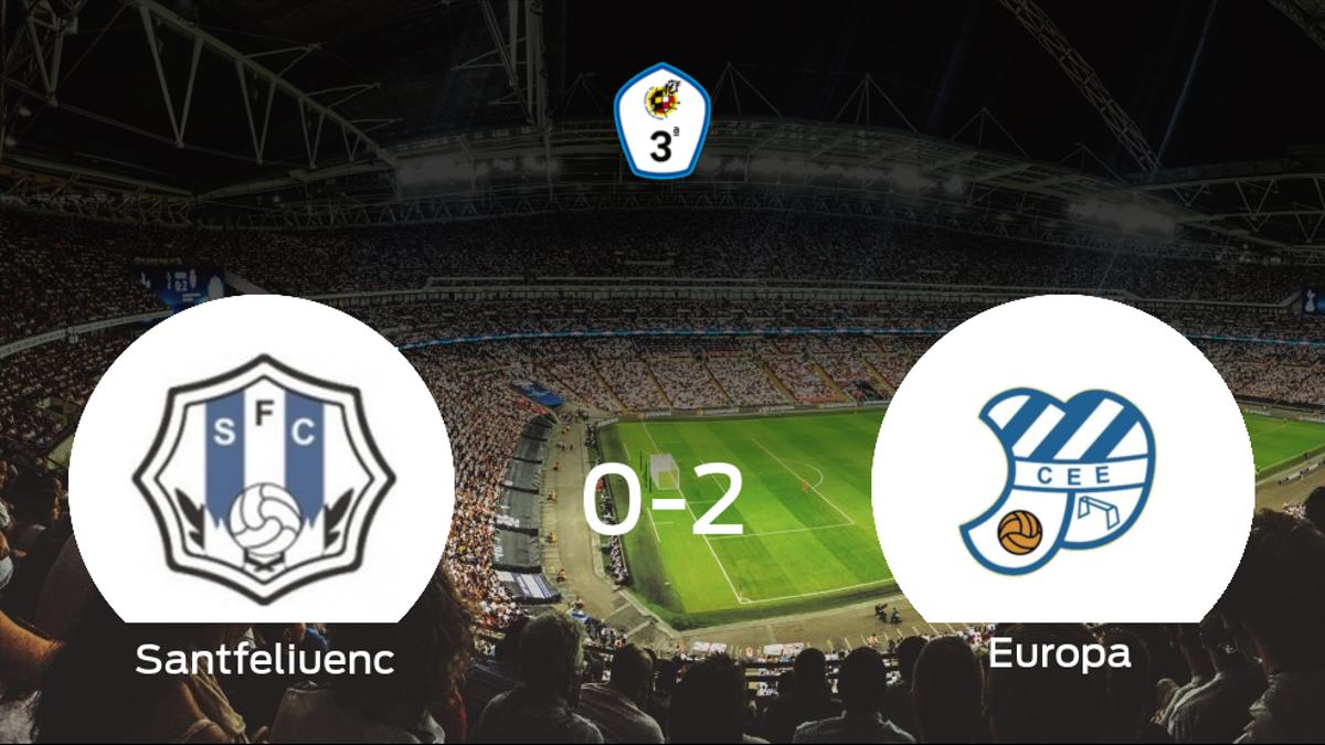 El CE Europa se lleva los tres puntos ante el Santfeliuenc (0-2)