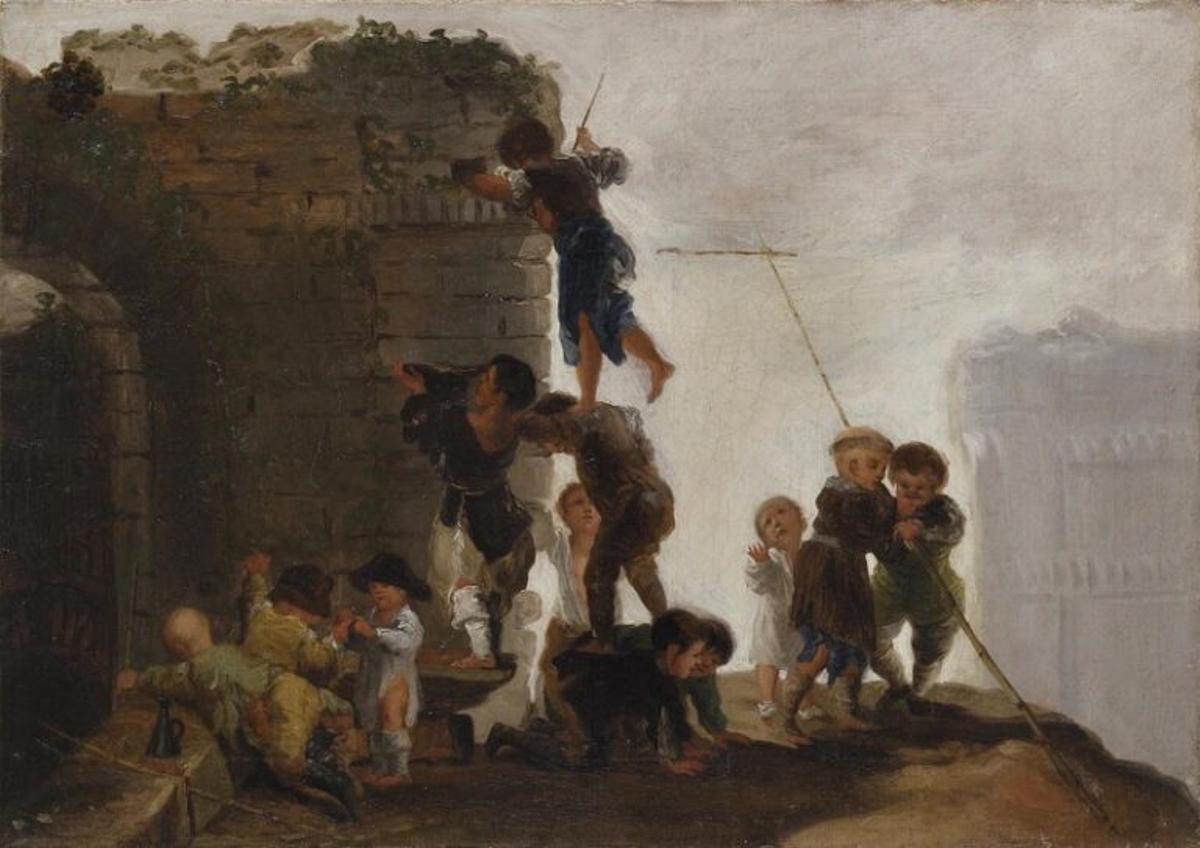 'Niños buscando nidos' (1775), de Francisco de Goya.