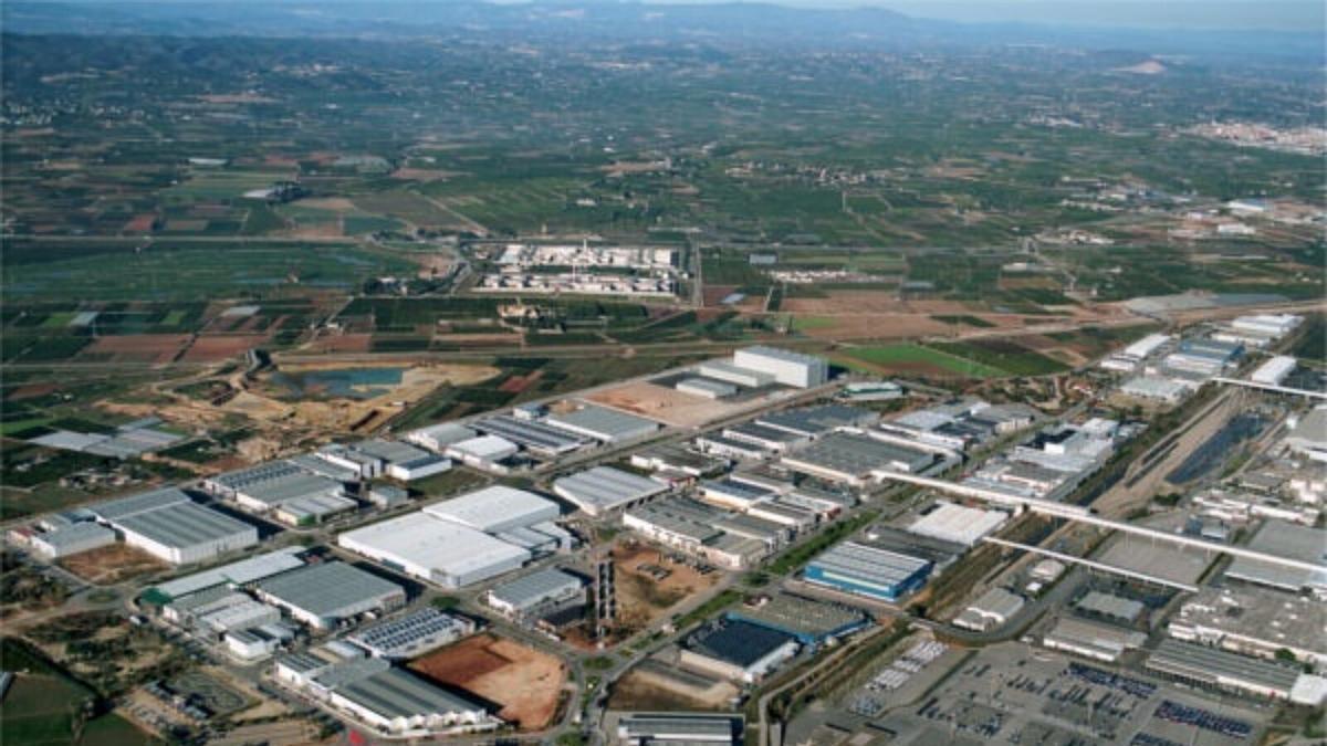 Vista aèria del polígon i de Ford Almussafes