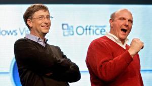 El cofundador de Microsoft, Bill Gates, y Steve Ballmer, exconsejero delegado.
