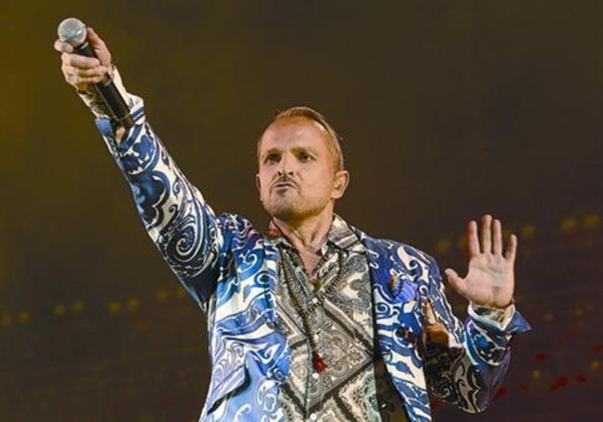 Miguel Bosé, en l’última actuació a Barcelona, al Palau Sant Jordi, el setembre passat. Miguel Bosé, en l’última actuació a Barcelona, al Palau Sant Jordi, el setembre passat.