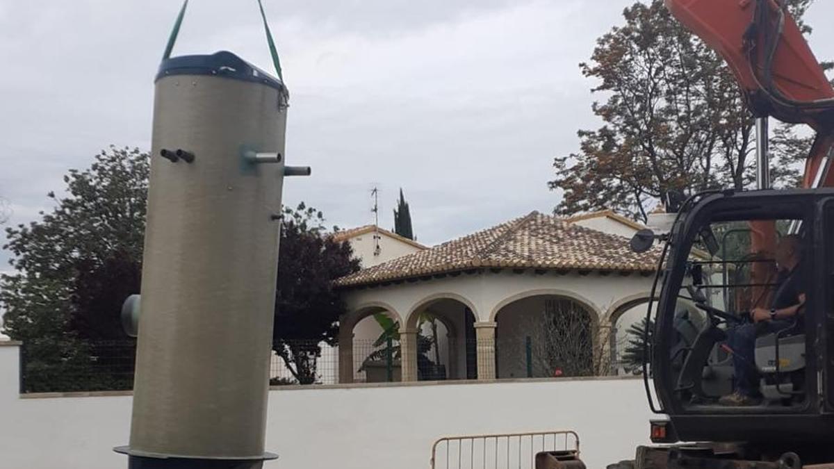 Las obras que se han desarrollado en la calle Mar Jónica, en les Marines