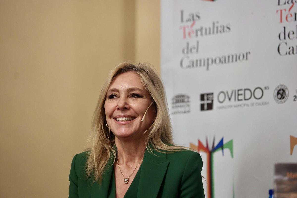 Marta Robles, a principios de año en Oviedo