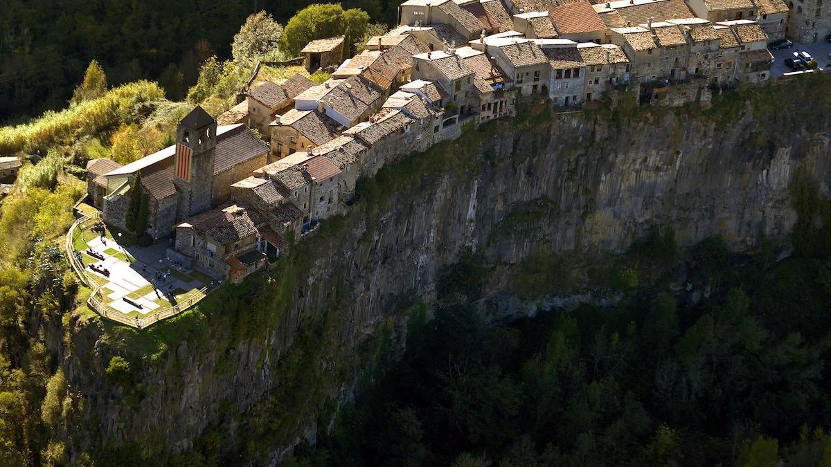 Foto aérea de Castellfollit de la Roca