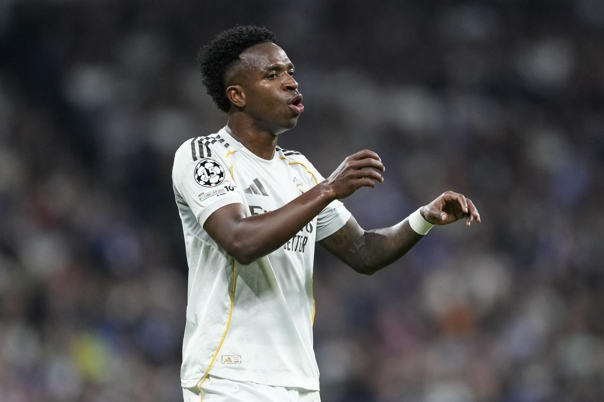 Vinicius Junior, durante un partido con el Real Madrid
