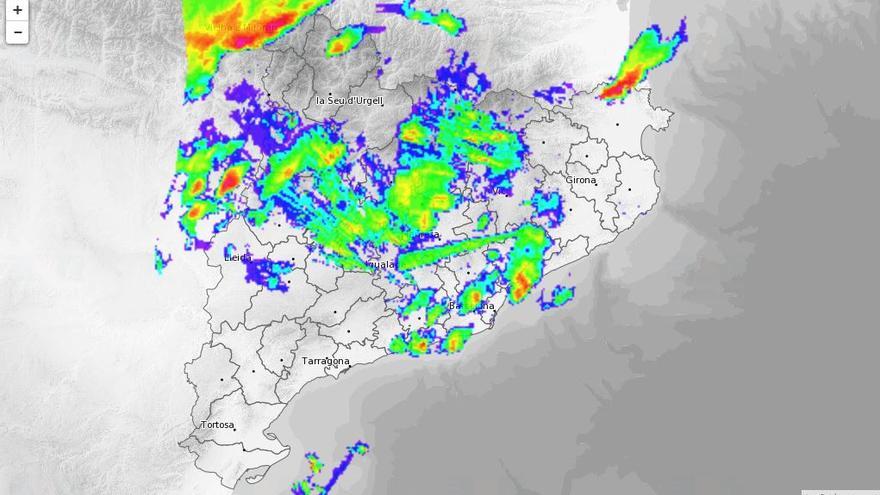 Les tempestes arriben a Catalunya per l&#039;oest; hi ha activat el Pla Inuncat a les comarques centrals