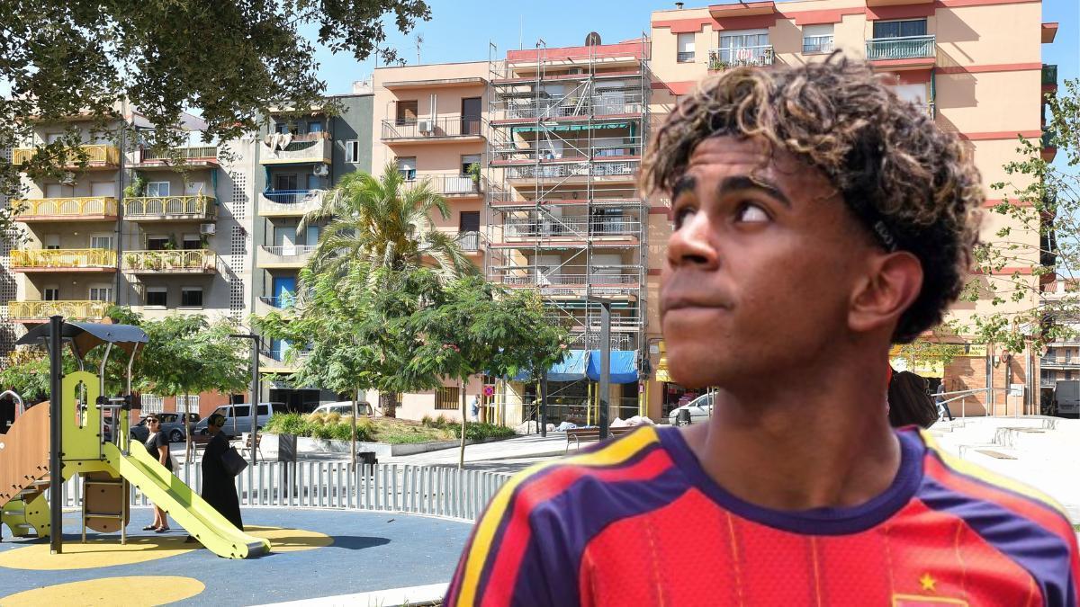 Lamine Yamal no olvida el barrio que lo vio crecer