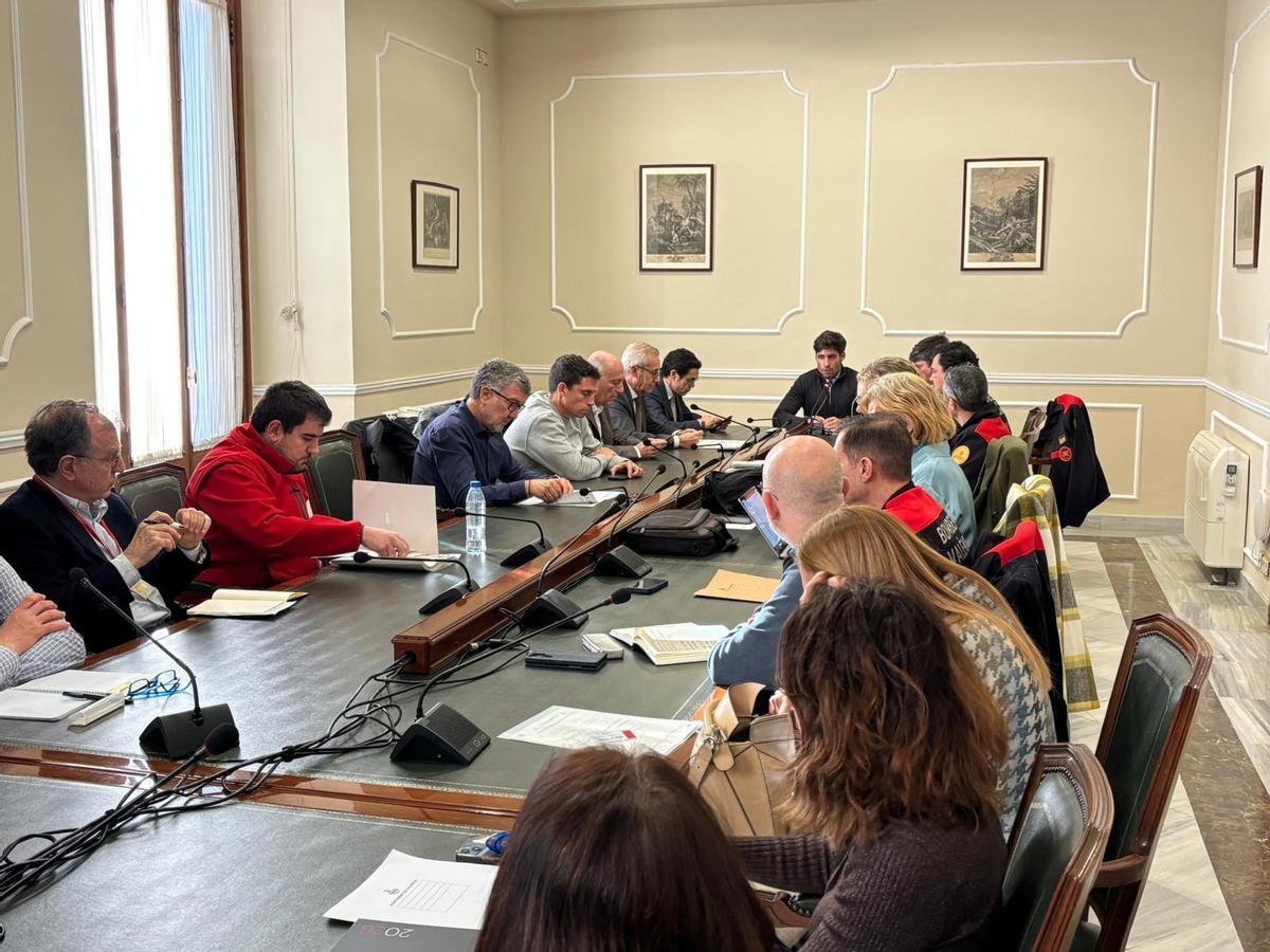 Imagen de la junta Local de Protección Civil que se ha celebrado esta mañana