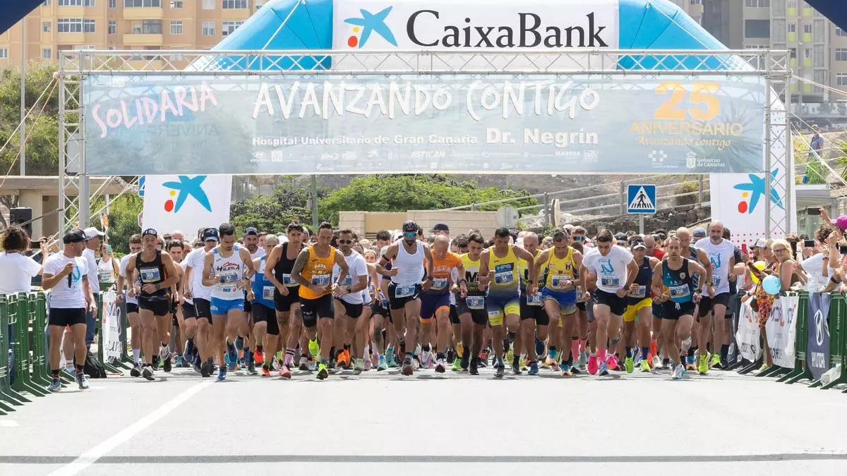 Más de mil personas participan en la carrera solidaria del Doctor Negrín