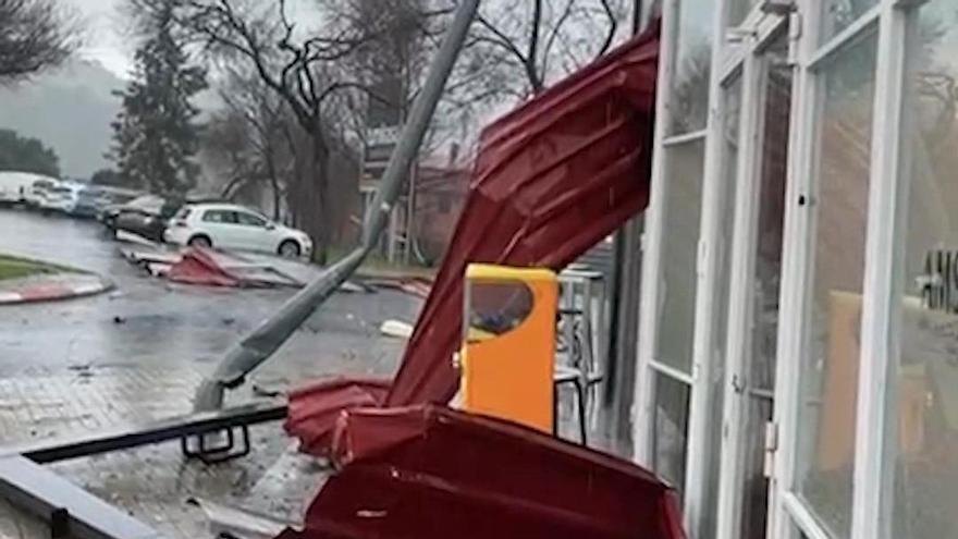 Vídeo | Así arrasó el tornado la zona del hospital de Plasencia