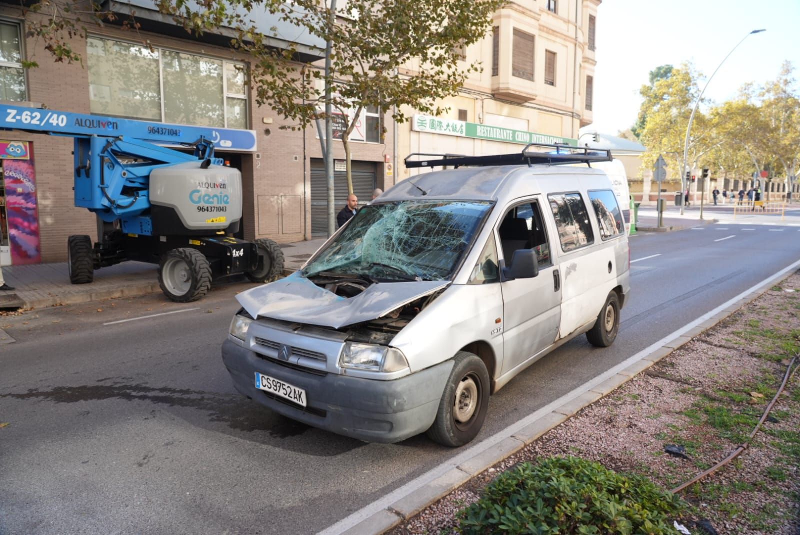 Accidente laboral en la avenida Barcelona de Castelló