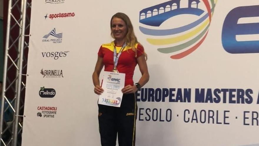 Triple plata para Raquel Hernández