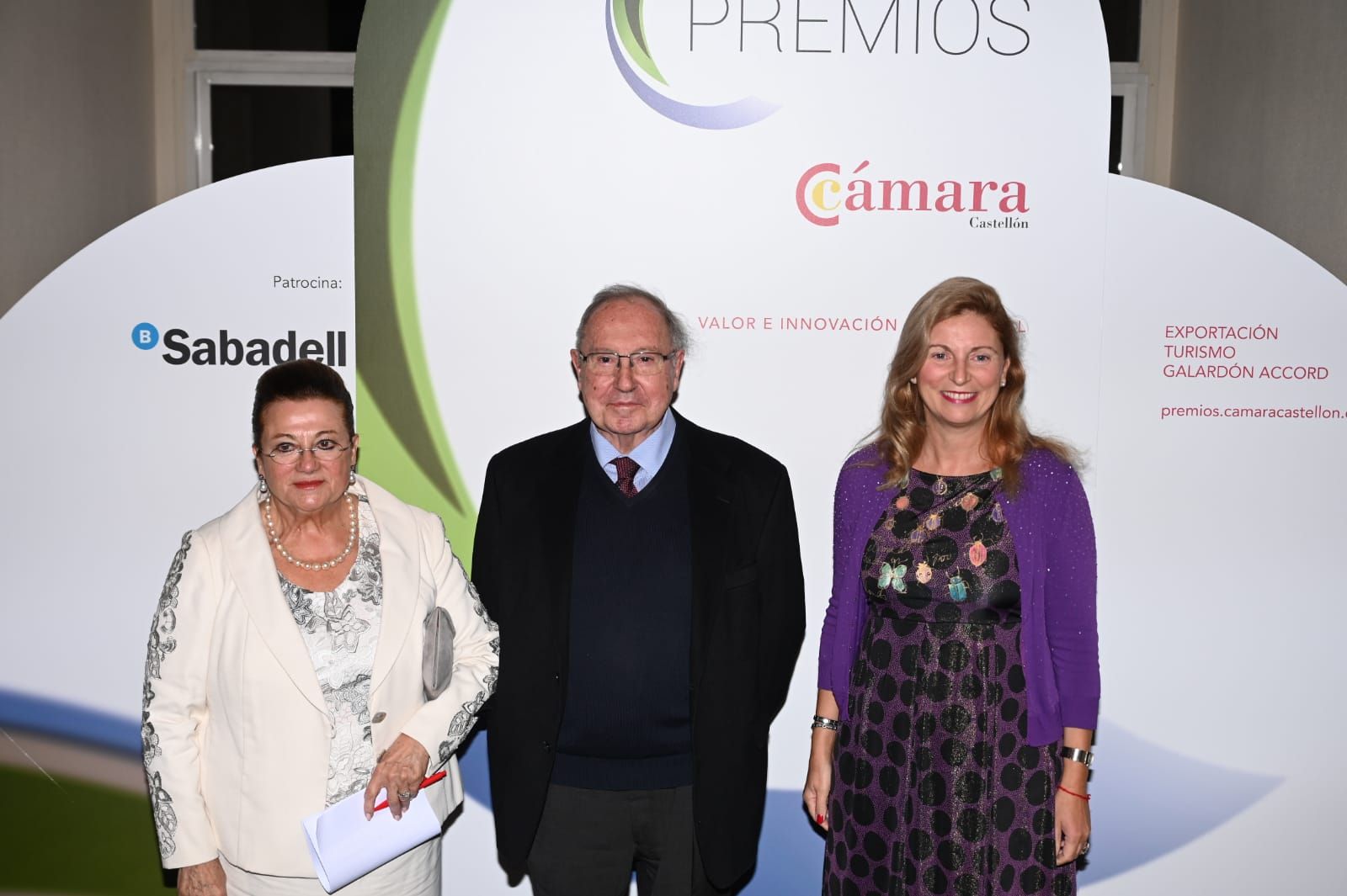 Entrega de premios en el acto de la Cámara de Comercio de Castellón