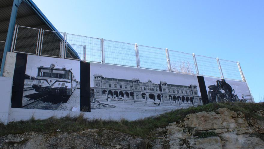 MAPA | El tren, protagonista de un nuevo mural de Zamora