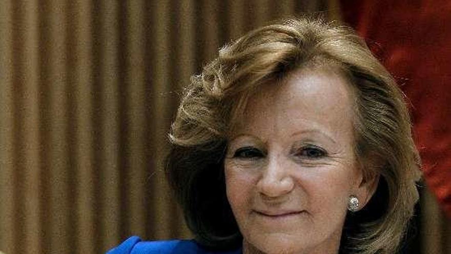 La exvicepresidenta económica, la gallega Elena Salgado. // Efe