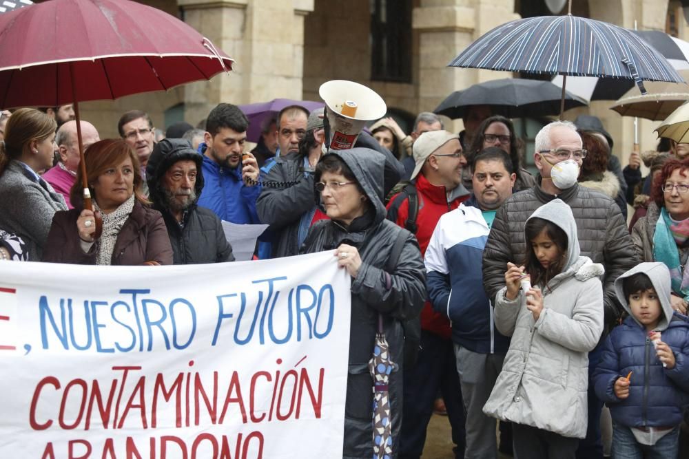 Manifestación contra la contaminación en Avilés