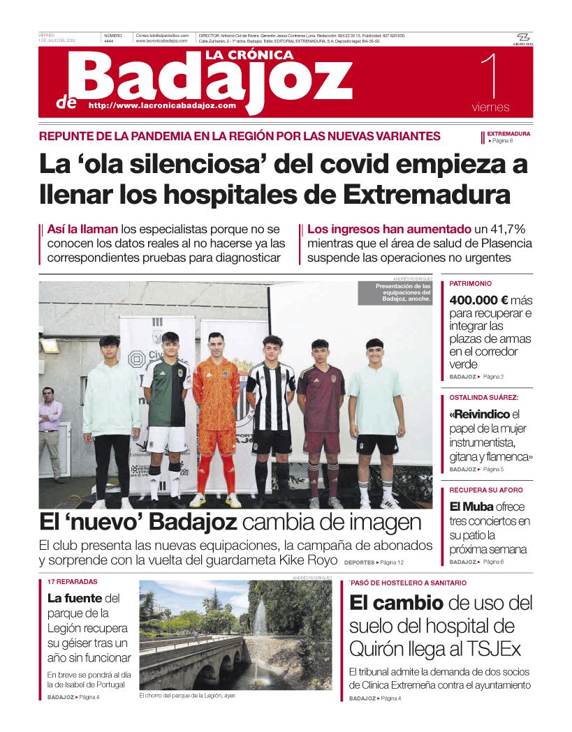 Consulta la portada correspondiente al día 1 de julio del 2022